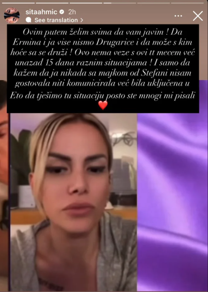 Ermina Pašović i Sita Ahmić više nisu prijateljice