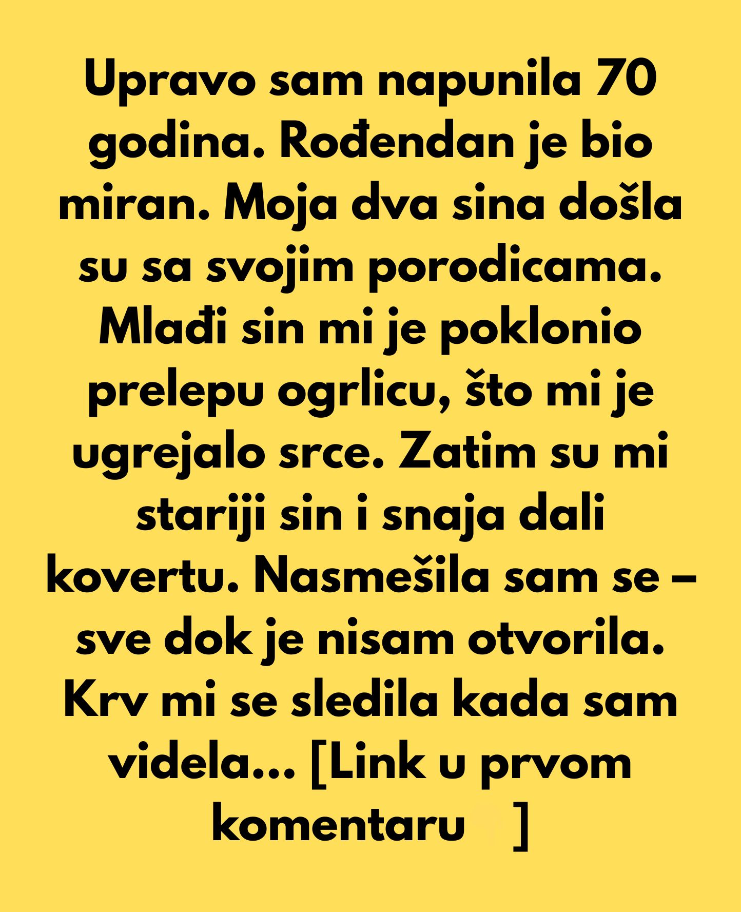 „Odbijam da ostavim nasledstvo porodici koja me tretira kao bankomat.“ - featured image