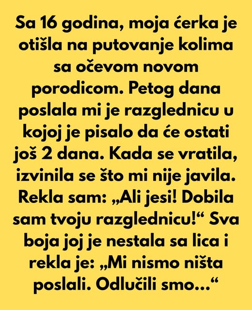 Ovo se desilo devedesetih, kada je moja ćerka imala 16 godina. Ovo se desilo devedesetih, kada je moja ćerka imala 16 godina. - featured image