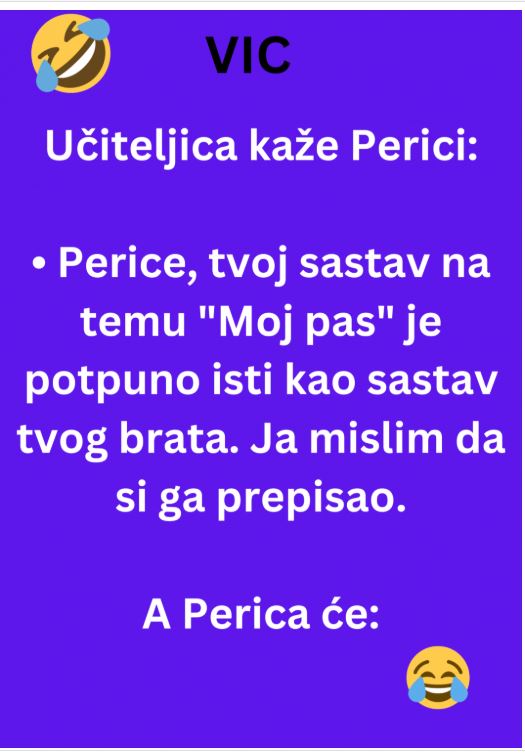 VIC DANA: Učiteljica kaže Perici - featured image