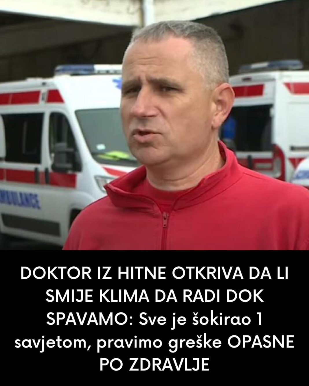 DOKTOR IZ HITNE OTKRIVA DA LI SME KLIMA DA RADI DOK SPAVAMO: Sve je šokirao 1 savetom, pravimo greške OPASNE PO ZDRAVLJE - featured image