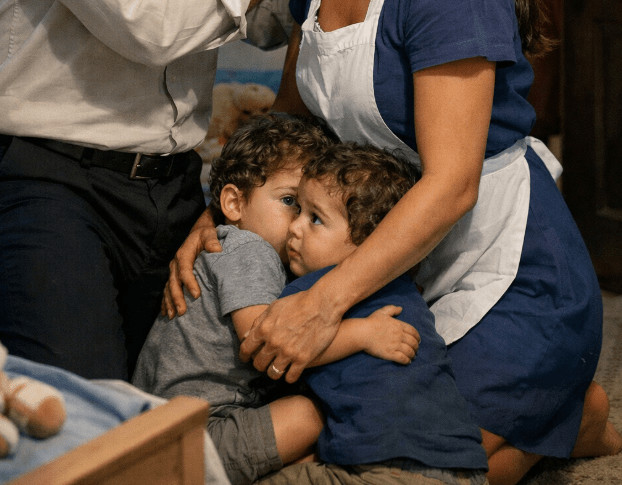 🔥 MILIJUNAŠ SE PRETVARAO DA JE SLIJEP KAKO BI TESTIRAO ZARUČNICU I BLIZANCE… A ONDA JE KUĆNA POMOĆNICA UČINILA NEŠTO ŠTO JE PROMIJENILO SVE 😳 - featured image