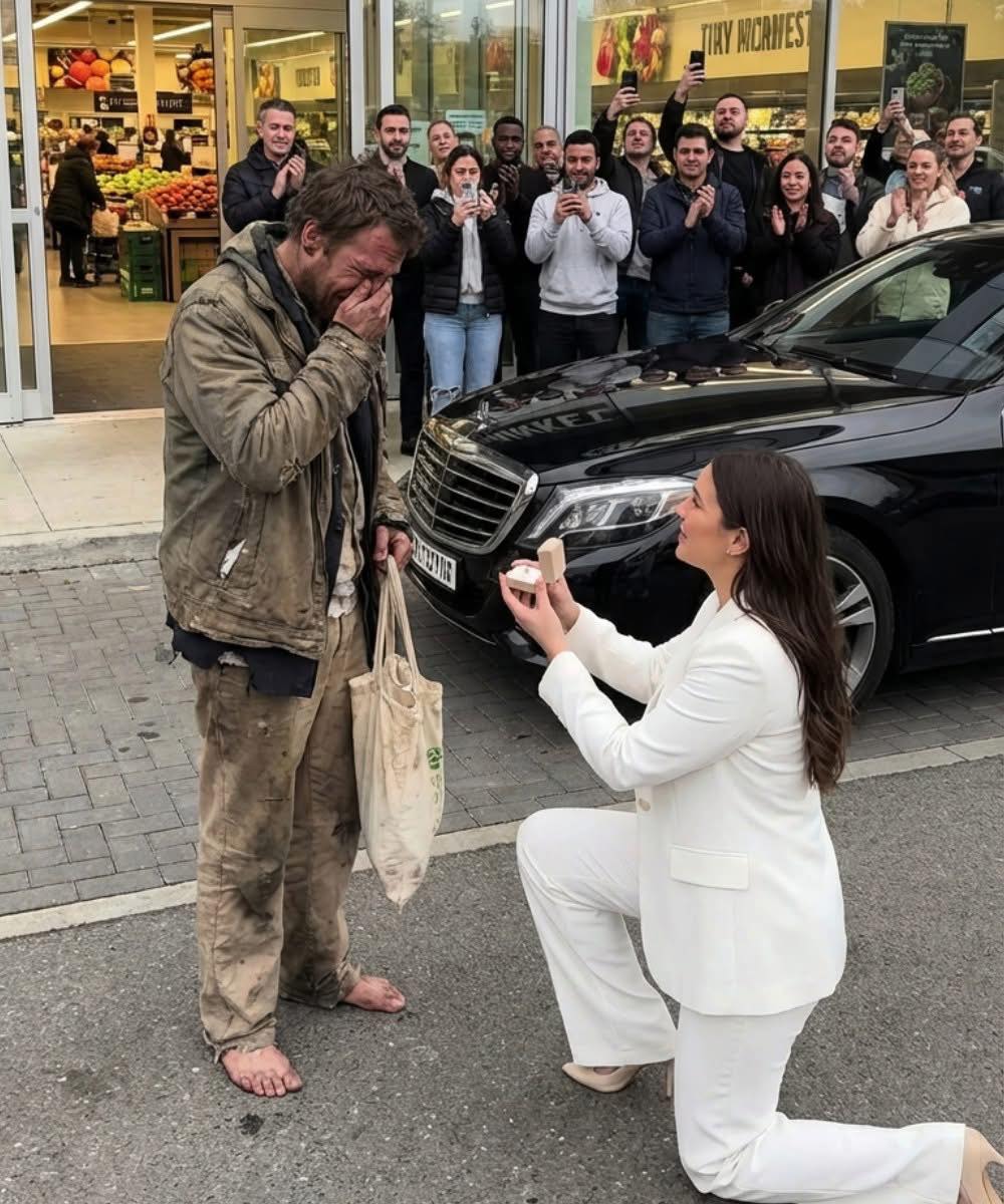 Samohrana majka milionerka zaprosila je beskućnika u centru grada — ali njegov uslov je ostavio sve u šoku. - featured image