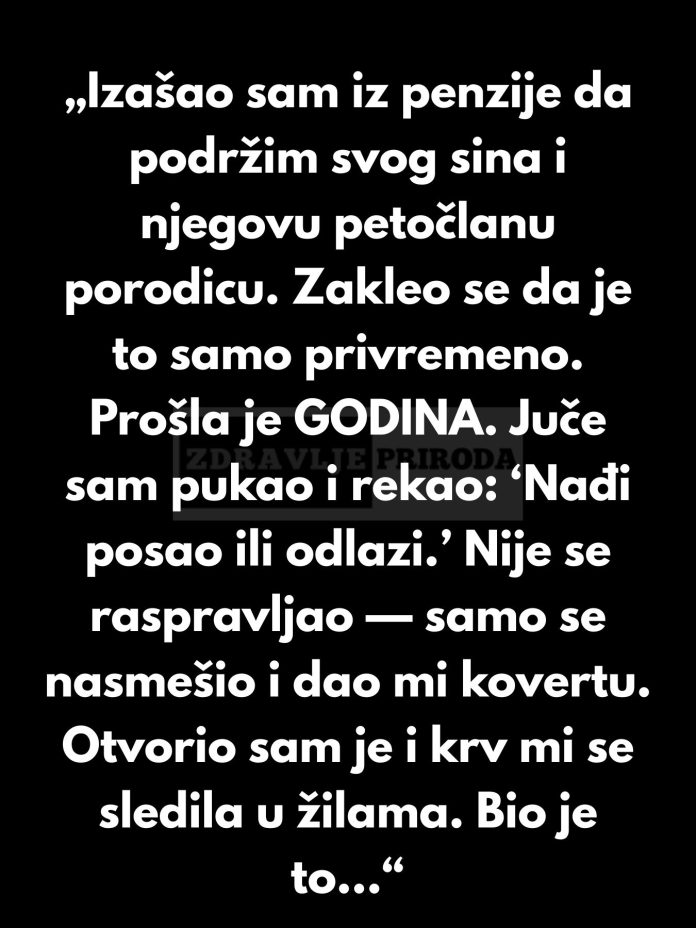 „Odbijam da nastavim da radim i nakon penzije kako bih izdržavao svog odraslog sina.“ - featured image