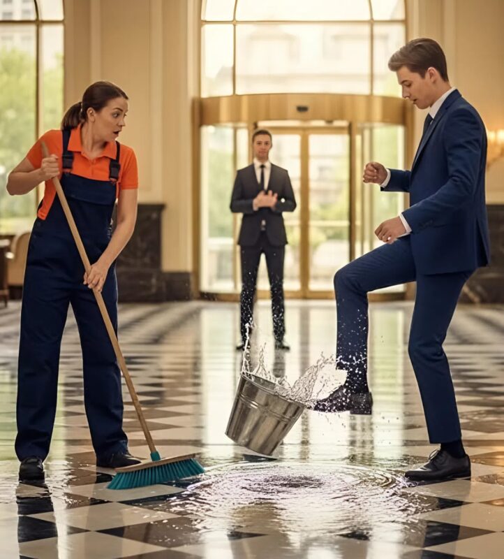 Sin direktora hotela ponižavao je ženu koja je čistila pod, ne sluteći šta će se dogoditi potom. - featured image