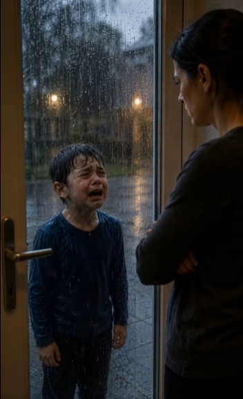 Zaključala sam svog 7-godišnjeg sina vani na kiši kako bih ga naučila lekciju… ali kad sam pokušala otvoriti vrata, netko je već stajao iza njega - featured image Zaključala sam svog 7-godišnjeg sina vani na kiši kako bih ga naučila lekciju… ali kad sam pokušala otvoriti vrata, netko je već stajao iza njega - featured image