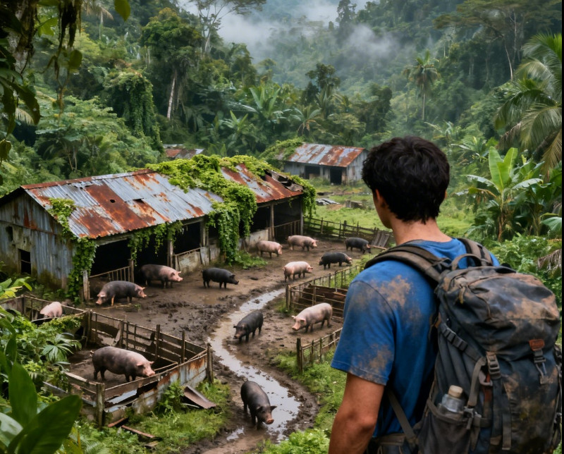 🚨 Iznajmio je planinu da uzgoji 30 svinja… a zatim je napustio sve na 5 godina. Kada se vratio, prizor ga je ostavio paraliziranog. - featured image