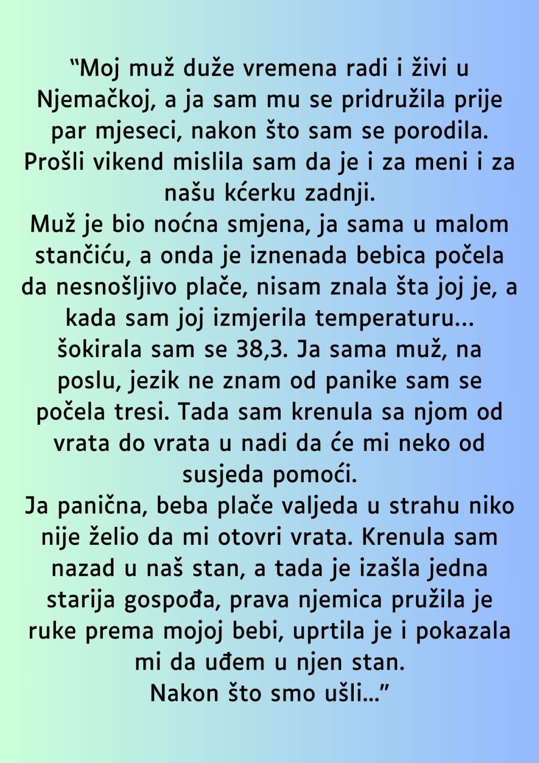 “Moj muž duže vremena radi i živi u Njemačkoj…” - featured image