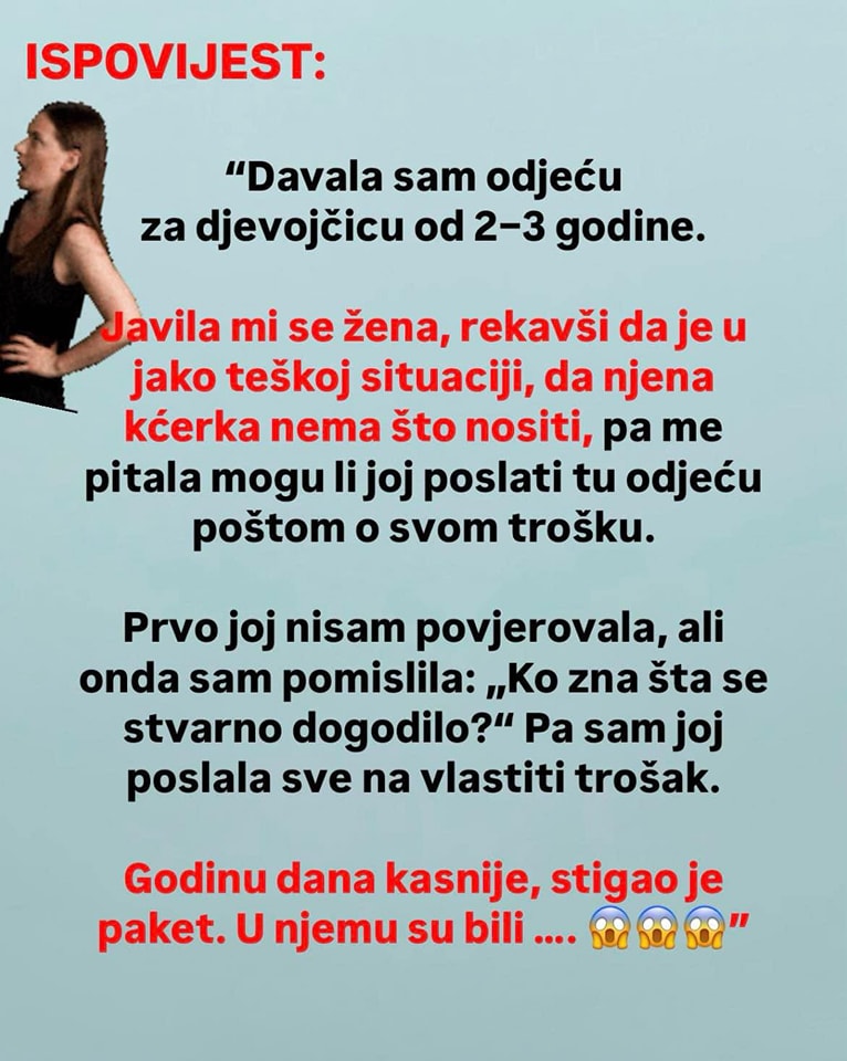 “Davala sam odjeću za djevojčicu od 2–3 godine” - featured image