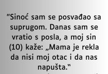 “Sinoć sam se posvađao sa suprugom….” “Sinoć sam se posvađao sa suprugom….” - featured image