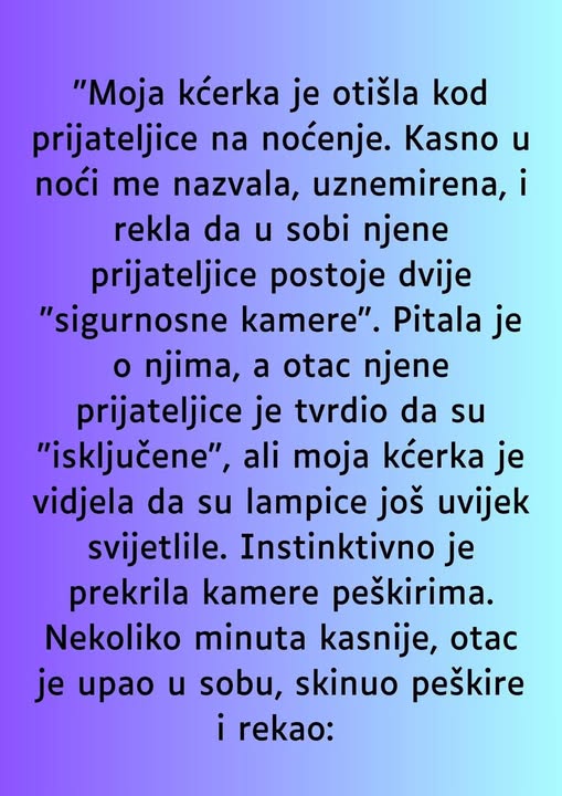 “Moja kćerka je otišla kod prijateljice na noćenje…” - featured image