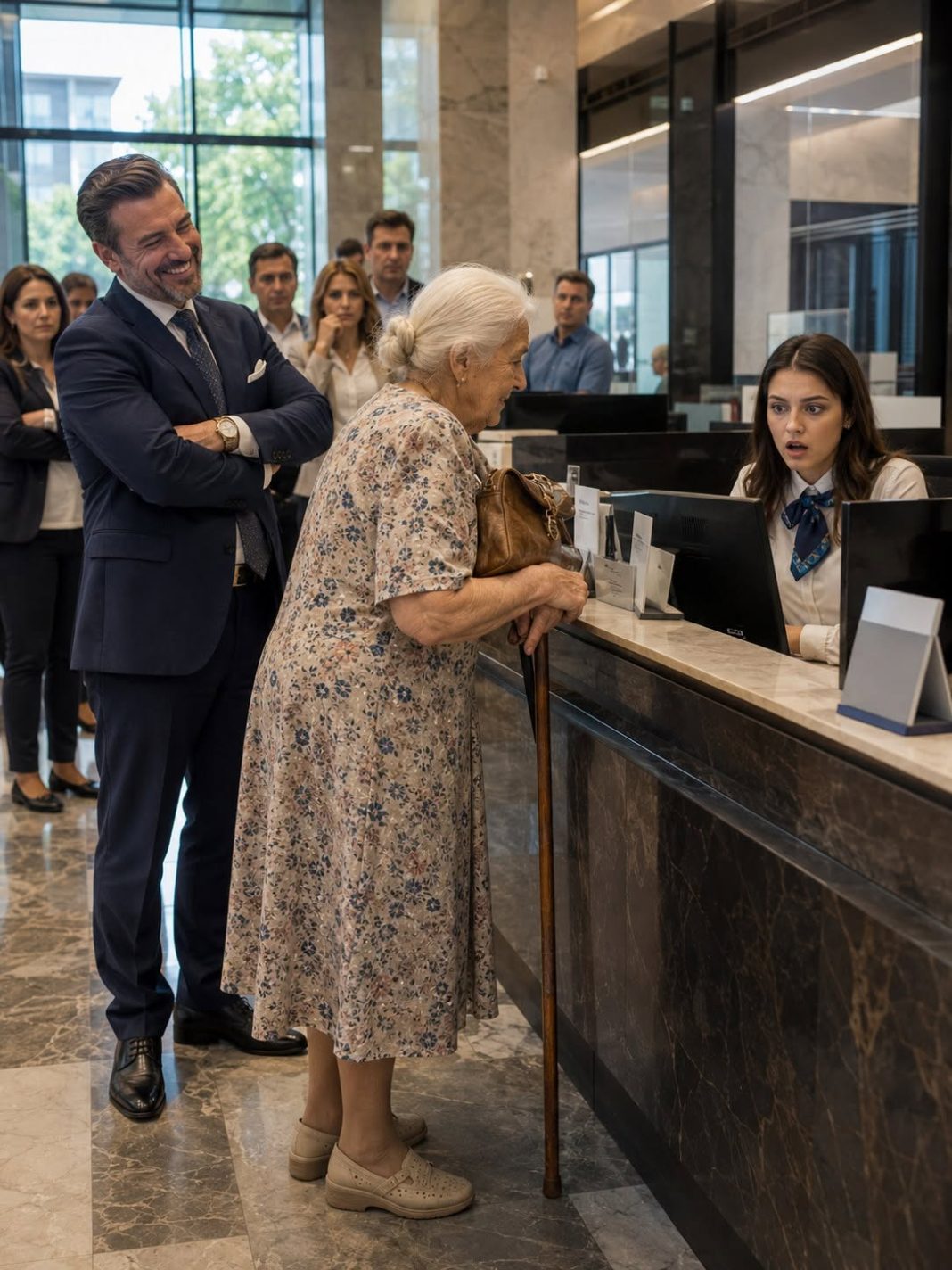 Milijunaš se nasmijao kad je 90-godišnja starica zatražila da provjeri stanje na računu. Nekoliko trenutaka kasnije cijela je banka ostala bez riječi. - featured image
