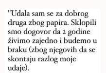 “Udala sam se za dobrog druga zbog papira” “Udala sam se za dobrog druga zbog papira” - featured image