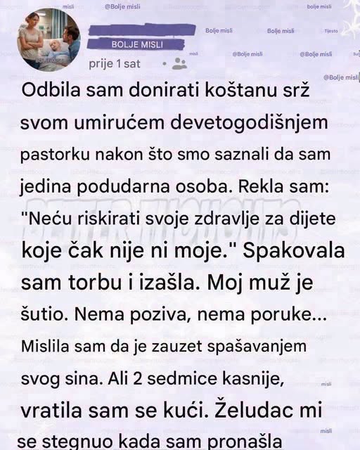 Odbila sam da budem donor svom pastorku, a kada sam se vratila kući dve nedelje kasnije, čekalo me je pismo koje je promenilo sve - featured image