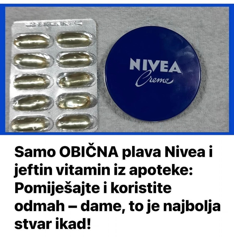 Samo 0BIČNA plava N1vea i jeftin vitamin iz apoteke: Pomiješajte i koristite odmah – dame, to je najbolja stvar ikad! - featured image Samo 0BIČNA plava N1vea i jeftin vitamin iz apoteke: Pomiješajte i koristite odmah – dame, to je najbolja stvar ikad! - featured image