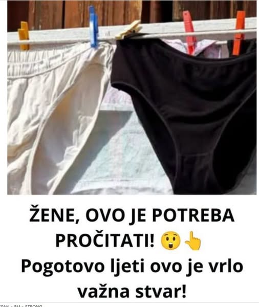 ŽENE, OVO JE POTREBA PROČITATI! Pogotovo ljeti ovo je vrlo važna stvar! - content image