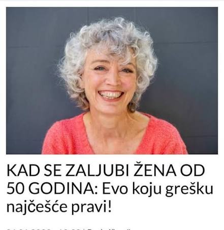 KAD SE ZALJUBI ŽENA OD 50 GODINA: Evo koju grešku najčešće pravi! - content image
